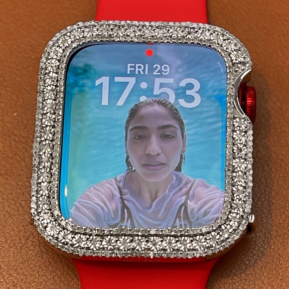 7 series 45m Apple Watch genuine REAL DIAMOND Case NOT CZ best Christmas gift - Picture 9 of 11